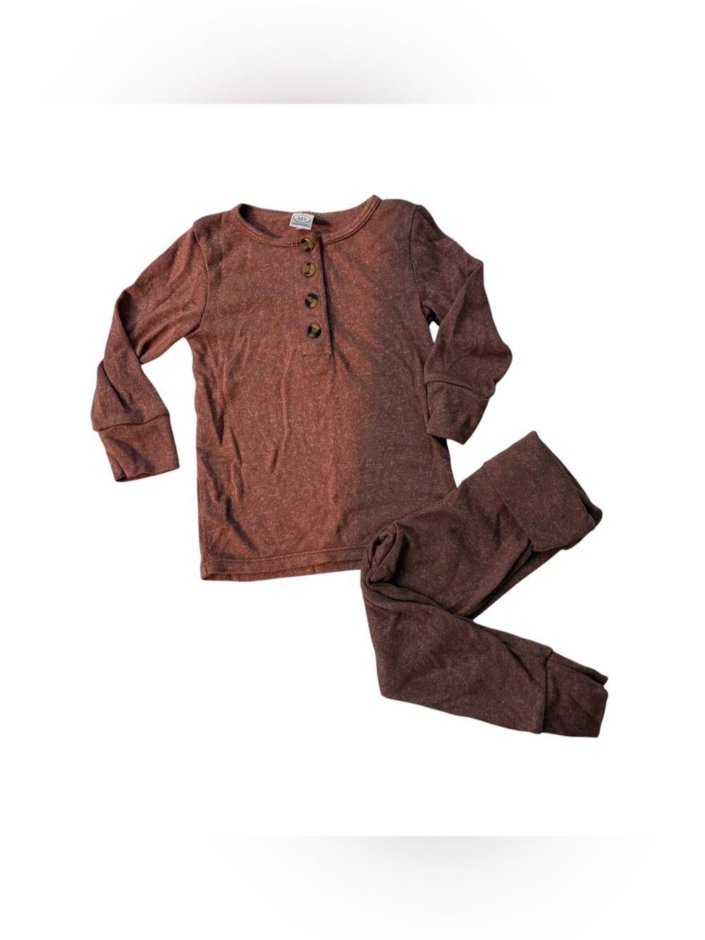 Lou Lou Baby 12-24 month Mauve Henley Top & Pants 2pc Lounge Set